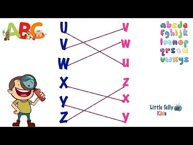 Alphabet Exercise || Match Uppercase & Lowercase Alphabets || Fun Alphabet Exercise for Children