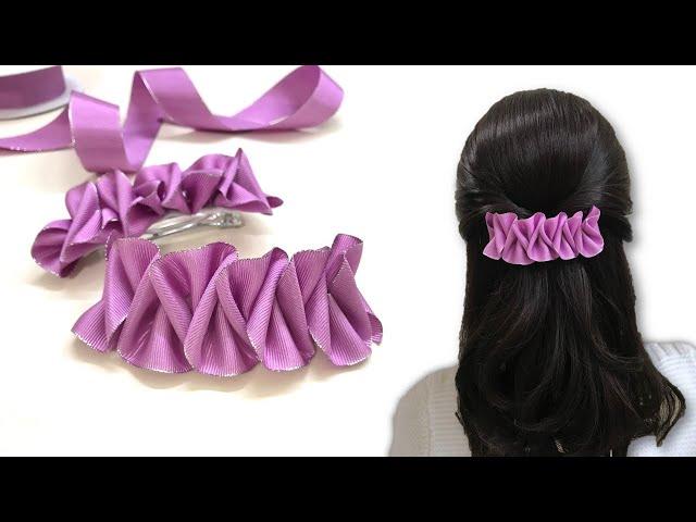 DIY Ribbon Crafts - How to Make Ribbon Hair Clips – Easy Hair Clip Tutorial