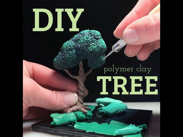 DIY Polymer Clay Twisty Tree