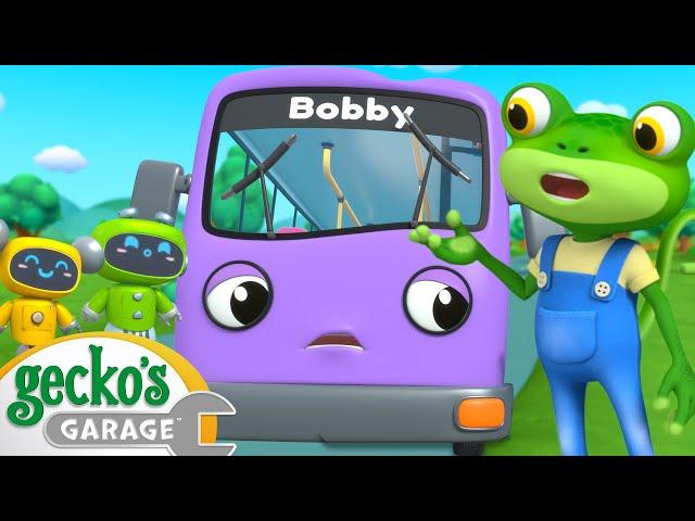 Bobby's Bus Route Boo Boo | Gecko's Garage | Trucks For Children | Cartoons For Kids