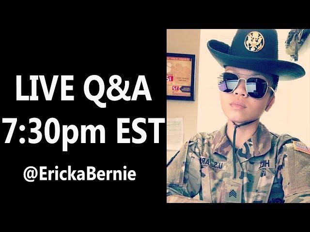 LIVE | With Army Drill Sergeant Ericka Bernie! (For real this time)