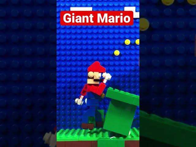 I Made Giant Mario a Lego Stop Motion  #shorts