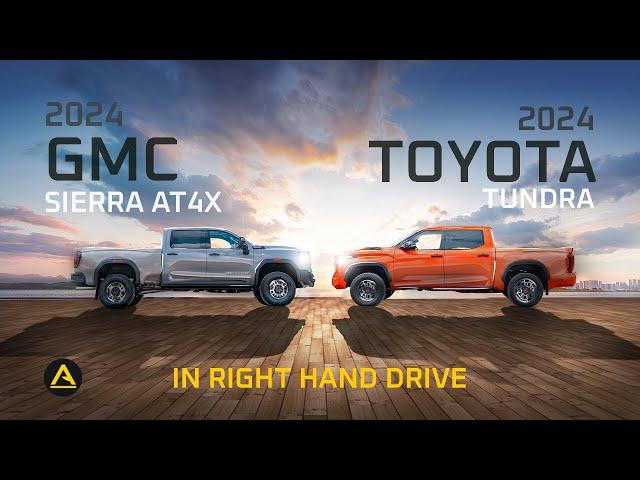 2024 GMC Sierra AT4X vs. 2024 Toyota Tundra in Right Hand Drive