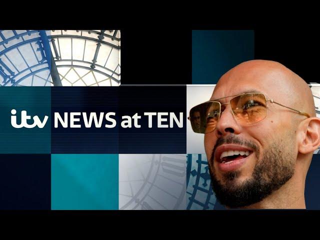 Watch ITV News at Ten – as Andrew and Tristan Tate face criminal charges in the UK | ITV News