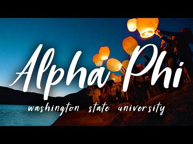 Alpha Phi // Washington State University 2018