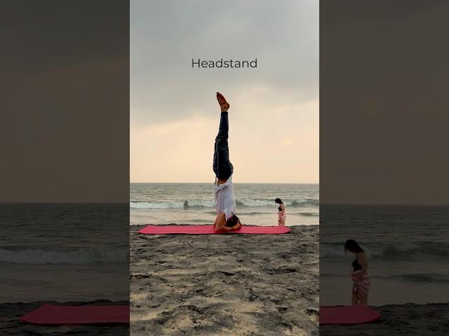 Headstand - Sirsasana || Sirsasana benefits || Kamal Yoga Kendra #ytshorts #yoga #shorts #beach