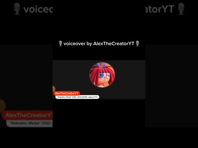 just a video of AlexTheCreatorYT voiceover Jax from the amazing digital Circus