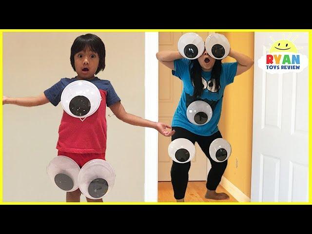 Kids Pretend Play with  Mommy and Daddy Giant Magical Googly Eyes
