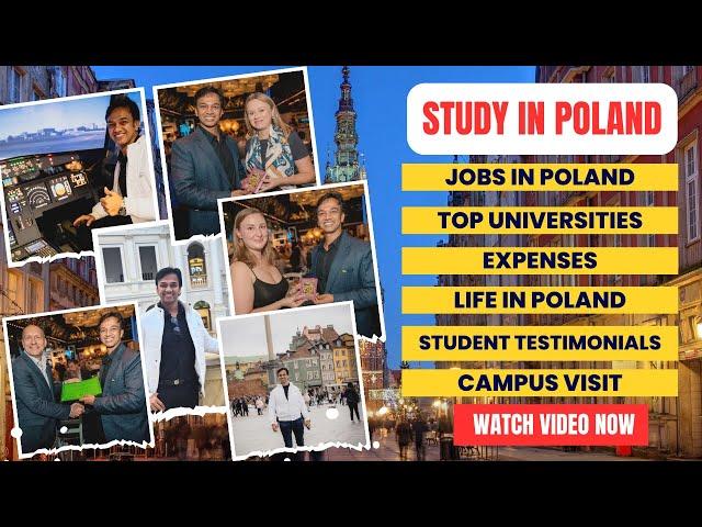 Study in Poland Vlog: Jobs, Top Universities, Expenses & Real Experiences | Study in Europe Guide 