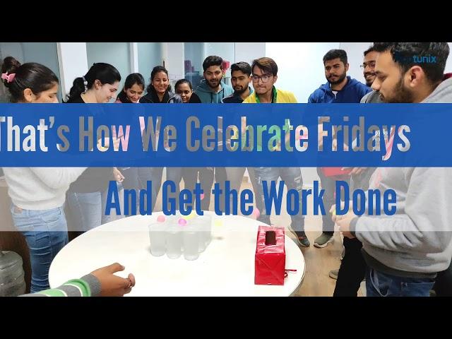 Friday Fun at Apptunix | Mobile App Development Company | Fun Game Team Building Activity