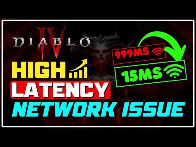 How to Fix Diablo 4 HIGH Latency & Ping Spikes || REDUCE Diablo 4 NETWORK LAG & PACKET LOSS [5 TIPS]