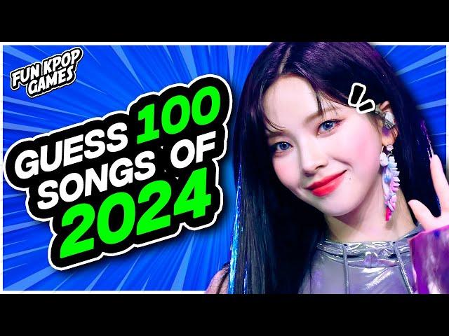 [ULTIMATE KPOP QUIZ] GUESS 100 KPOP SONGS OF 2024 #1 - FUN KPOP GAMES 2024