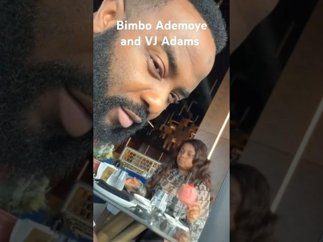 Bimbo Ademoye & her boo VJ Adams #trending ##shorts #viral #naijacelebrities #bimboademoye #vjadams