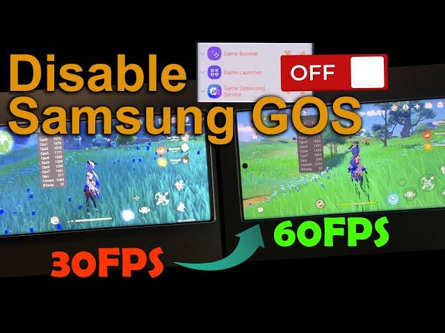 Tutorial: Disable GOS (Game Optimizing Service) on Samsung Galaxy S22 Ultra, 60FPS Genshin Impact!