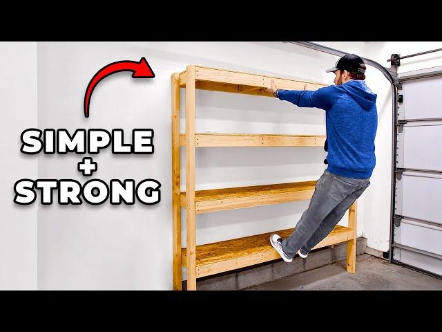 Easy 2x4  Garage Shelves | DIY Storage