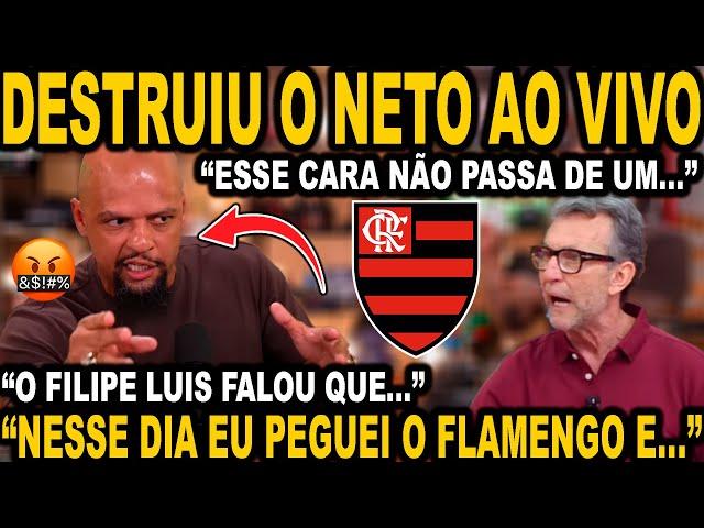 FELIPE MELO DESTROYED NETO LIVE AND SAID THAT WHEN HE TOOK OVER FLAMENGO... HE TALKED ABOUT FILIP...