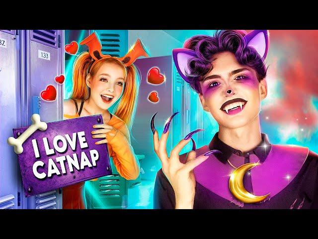 I Fell in Love with CATNAP! From Nerd to Popular Transformation!