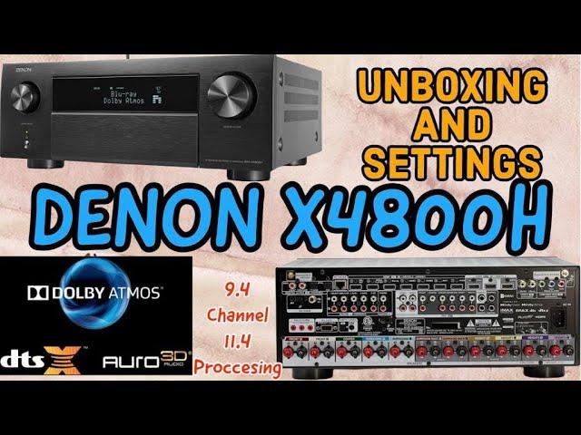 Denon AVC-X4800H Unboxing  / 9.4 Channel Dolby Atmos + Auro 3d  @RockAudios