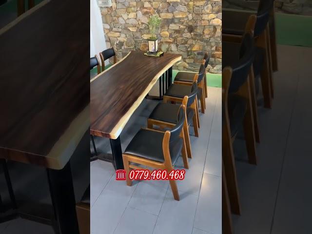 Bàn me tây kết hợp ghế gỗ #bella #0779460468 #noithattungduong #banmetay #trend #xh #viral #banghean