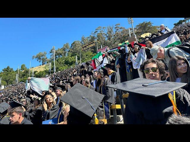 Pro-Palestinian protesters interrupt UC Berkeley's undergrad graduation