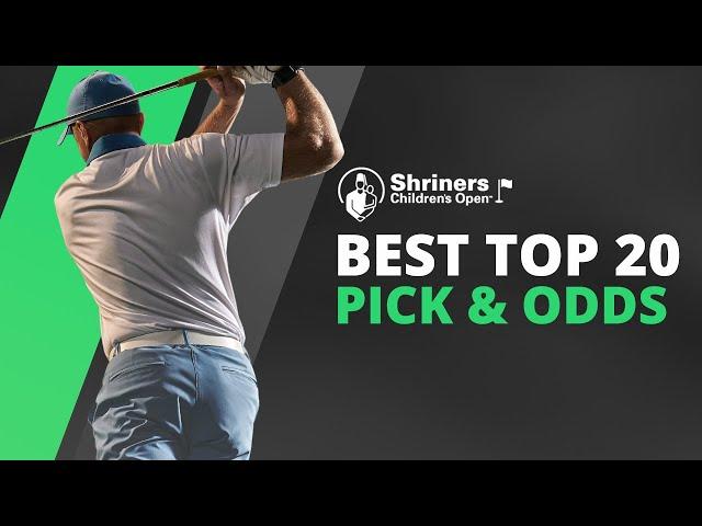 Shriners Open 2022 PGA - Top 20 Pick & Best Odds