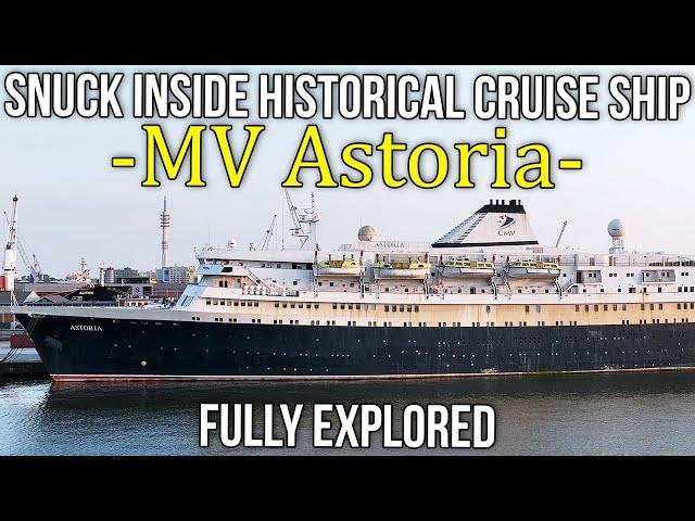 Snuck inside historic cruise ship MV Astoria | Fully explored