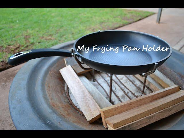 My Firepit Frying pan holder - Tig Welded from Mild Steel Rod