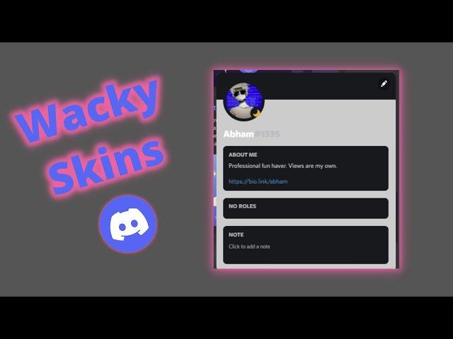 Discord Experiment Add Wacky Profile Skins... WTF