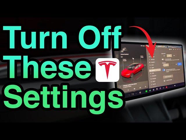 Tesla Setting's to TURN OFF Before You Drive