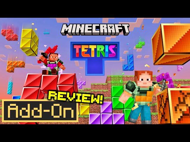 PLAYABLE TETRIS ADDON For Minecraft Bedrock Edition in-depth review!