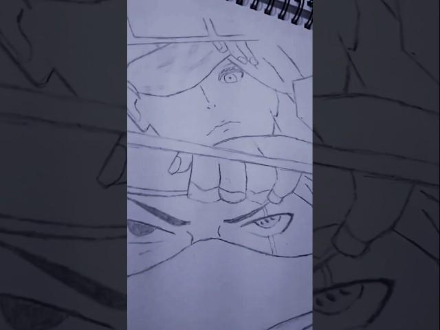 gojo and kakashi manga pannel#animedrawing 