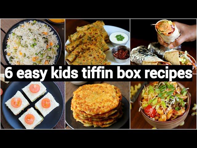 monday to saturday kids tiffin box recipes | 6 तरीके के टिफ़िन बच्चो के लिए | kids lunch box recipes