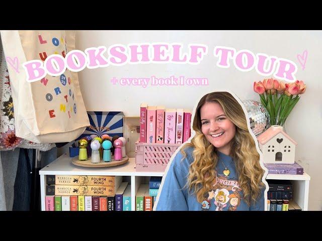 BOOKSHELF TOUR + every book I own!