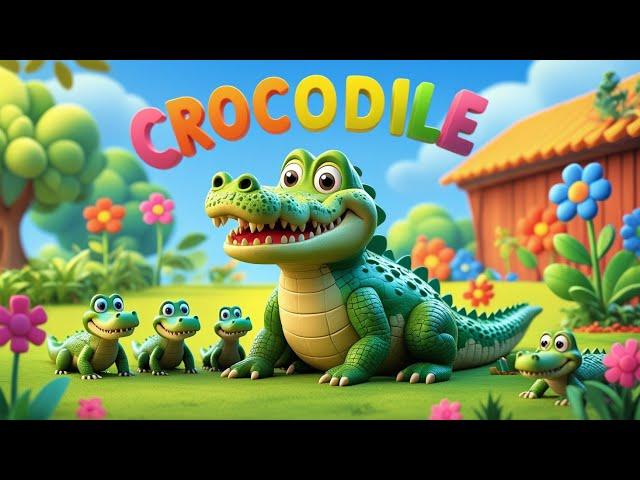 " The Crocodile Song for Kids | Fun Nursery Rhymes that Splash with Joy! "