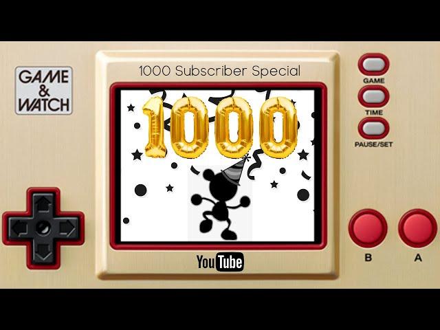 Mr. Game and Watch Fan's 1000 Subscriber Special