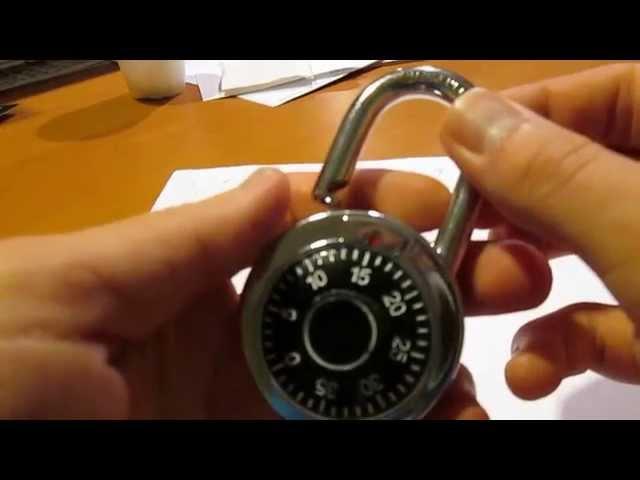 How to unlock a combination lock (no paper, no pens, no aluminum)