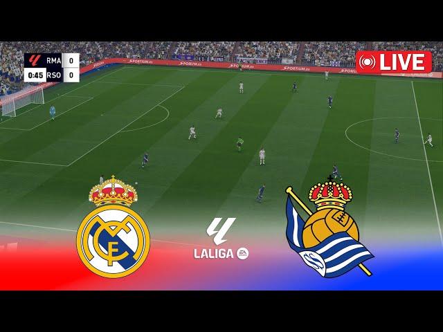  LIVE : Real Madrid vs Real Sociedad - Spain La Liga 24/25 | Full Match | Pes 21