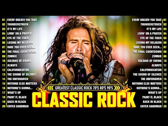 ACDC, Aerosmith, Nirvana, Queen, Bon Jovi, Scorpions, GNR  Best Classic Rock Of 70s 80s 90s