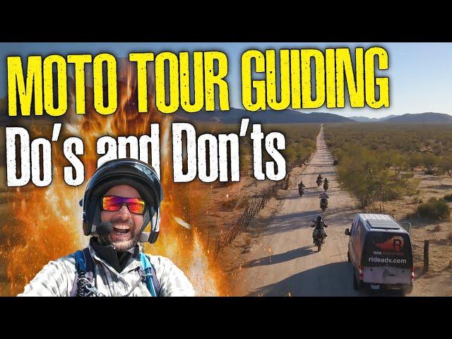 Dos and Don'ts of MOTORCYCLE TOUR GUIDING