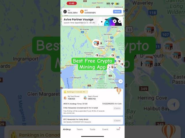 Best crypto mining app | mine free crypto | Avive mining app | instant airdrop #cryptocurrency