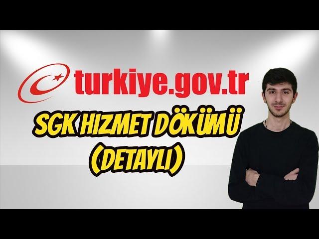 SGK (4A) Hizmet Dökümü (Prim Günü) Sorgulama - E-Devlet