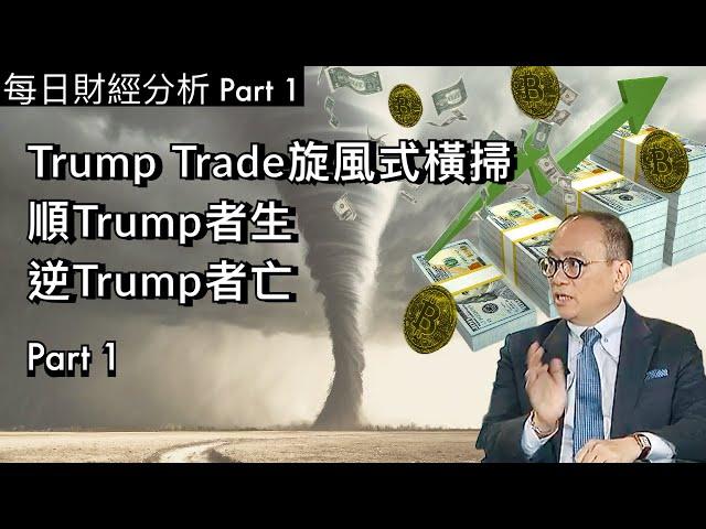 Trump Trade旋風式橫掃順Trump者生逆Trump者亡 #2024/11/12 part 1