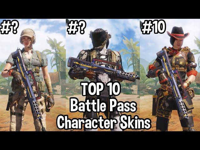 My Top 10 Favourite Battle Pass Character Skins in Call Of Duty Mobile (COD Mobile #Shorts)