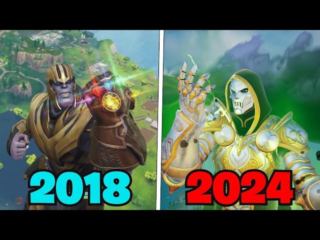 Fortnite Thanos vs Doom's Chosen (Infinity Gauntlet vs Armor of Doom)