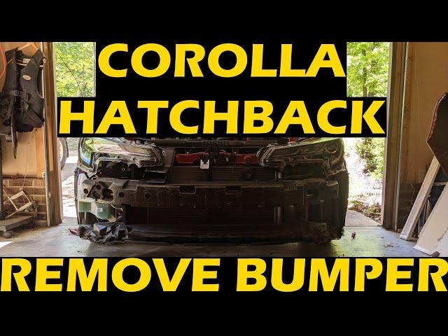 Remove Corolla Sedan / Hatchback Front Bumper