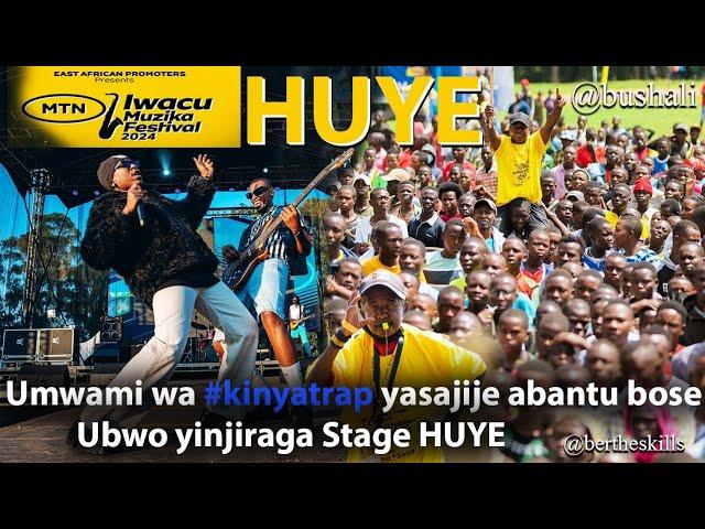 MTN IWACU MUZIKA festival: HUYE #bushali  bushido umwami wa #kinyatrap akoze amabara kuri Stage