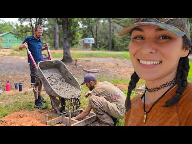 This Hard Job Got Much Easier! GLAD ITS DONE! Footers For Our New Build on our Cabin Homestead!