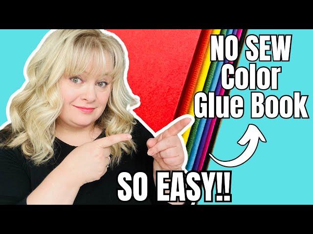 NO SEW Color Glue Book SO EASY! #gluebook