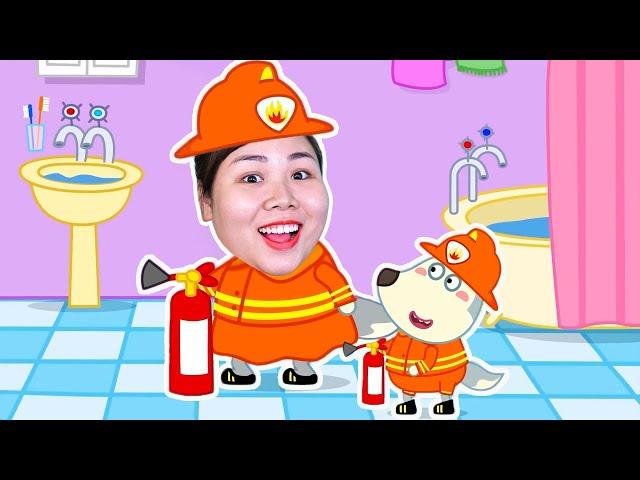 Wolfoo and Mommy Became Firefighters - Parody The Story Of Wolfoo Family | Woa Parody