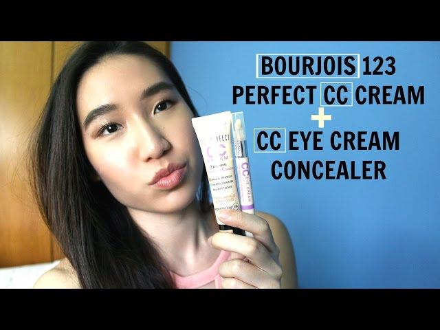 BOURJOIS 123 Perfect CC Cream + CC Eye Cream Concealer Review | FAVOURITE FOUNDATION || TrishhYoungg